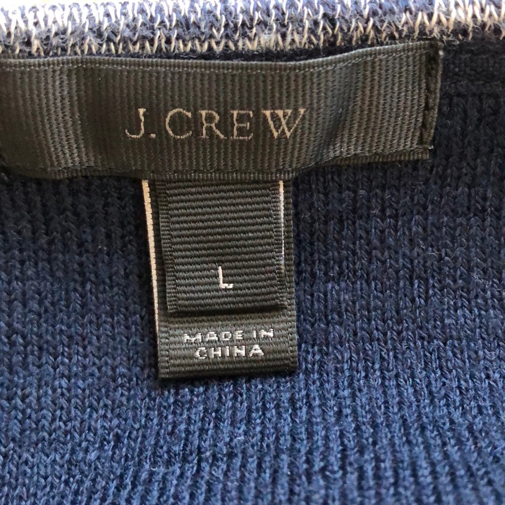 J.Crew Colorblock Jasp Wool Sweater Size Large - image 7